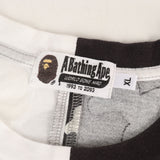 [XL] A BATHING APE BAPE SPLIT CITY CAMO SHARK T-SHIRT BLACK CAMO X WHITE CAMO