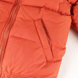 [S] A BATHING APE BAPE POLYESTER TAFFETA ZIP DOWN JACKET ORANGE
