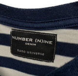 [M] Number Nine Nano Universe Striped L/S Tee T Shirt