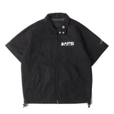 [S] BAPE WINDSTOPPER MELTON WOOL RAIN JACKET GREY