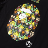 [XL] A BATHING APE BAPE X DRAGON BALL Z MILO CHARACTER APE FACE CREWNECK SWEATSHIRT BLACK