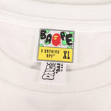 [XL] A BATHING APE BAPE X DRAGON BALL Z BABY MILO TRUNKS AND MECHA FRIEZA T-SHIRT WHITE