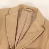 [L] A BATHING APE BAPE MR. BATHING APE MELTON WOOL CAMO LINED CHESTER COAT BEIGE