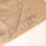 [L] A BATHING APE BAPE MR. BATHING APE MELTON WOOL CAMO LINED CHESTER COAT BEIGE