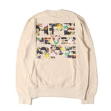 [M] A BATHING APE BAPE X DRAGON BALL SUPER SUPER HERO MILO CHARACTER APE FACE CREWNECK SWEATSHIRT BEIGE