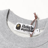 [M] A BATHING APE BAPE X DRAGON BALL Z MILO CHARACTER APE FACE CREWNECK SWEATSHIRT GREY