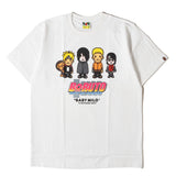 [M] A BATHING APE BAPE X BORUTO NARUTO NEXT GENERATIONS MILO CHARACTER T-SHIRT WHITE