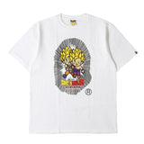 [XL] A BATHING APE BAPE X DRAGON BALL Z FATHER SON KAMEHAMEHA BIG APE HEAD T-SHIRT WHITE