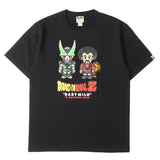 [XL] A BATHING APE BAPE X DRAGON BALL Z BABY MILO MR SATAN AND CELL T-SHIRT BLACK