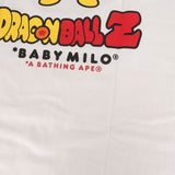 [XL] A BATHING APE BAPE X DRAGON BALL Z UUB AND MAJIN BUU BABY MILO T-SHIRT WHITE