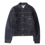 [S] A BATHING APE CHAMPION LOGO DENIM JACKET