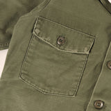 [2] UNDERCOVER 99AW AMBIVALENCE-ERA VINTAGE REMAKE REVERSIBLE MILITARY SHIRT OLIVE