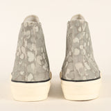 [27cm] NONNATIVE x LIBERTY DWELLER TRAINER HI COTTON CANVAS ALLOVER PRINT SNEAKERS BEIGE