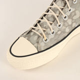 [27cm] NONNATIVE x LIBERTY DWELLER TRAINER HI COTTON CANVAS ALLOVER PRINT SNEAKERS BEIGE
