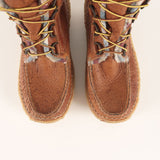 [US8] VISVIM TRACKER BOOTS-FOLK MOUTON-LINED LEATHER MOCCASIN LONG BOOTS LIGHT BROWN