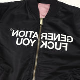 [M] SUPREME 16FW x UNDERCOVER REVERSIBLE MA-1 JACKET BLACK PINK