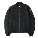[2] UNIFORM EXPERIMENT x FRAGMENT DESIGN x ASGER JORN x ALPHA CUSTOM SLEEVE MA-1 FLIGHT JACKET BLACK