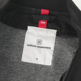 [2] UNIFORM EXPERIMENT x FRAGMENT DESIGN x ASGER JORN x ALPHA CUSTOM SLEEVE MA-1 FLIGHT JACKET BLACK