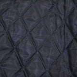 [M] A BATHING APE 00s (2007AW) SERIAL NUMBER MULTI-PATCH LEATHER SLEEVE MELTON STADIUM JACKET NAVY X WHITE
