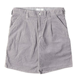 [2] NONNATIVE 26SS WORKER SHORTS COTTON CORD SULFUR DYE PAINTER SHORTS GRAY