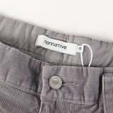 [2] NONNATIVE 26SS WORKER SHORTS COTTON CORD SULFUR DYE PAINTER SHORTS GRAY