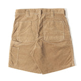 [2] NONNATIVE 26SS WORKER SHORTS COTTON CORD SULFUR DYE PAINTER SHORTS BEIGE