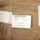 [2] NONNATIVE 26SS WORKER SHORTS COTTON CORD SULFUR DYE PAINTER SHORTS BEIGE