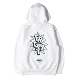 [M] ERIC HAZE x FRAGMENT DESIGN REVERSE WEAVE SWEAT HOODIE (INSIDE OUT EXHIBITION) WHITE