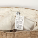 [1] VISVIM 15AW CHINO PANTS DMGD SLUB PANTS BEIGE JAPAN