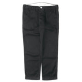 [M] VISVIM HIGHER WATER CHINO PANTS CROPPED COTTON BLACK