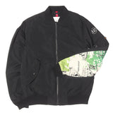 [3] UNIFORM EXPERIMENT x FRAGMENT DESIGN x ASGER JORN x ALPHA CUSTOM SLEEVE MA-1 FLIGHT JACKET BLACK