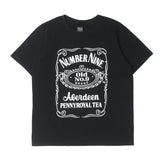 [4] NUMBER NINE REVIVAL JACK DANIEL'S LOGO T-SHIRT (2003 TOUCH ME I'M SICK ERA) BLACK