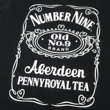 [4] NUMBER NINE REVIVAL JACK DANIEL'S LOGO T-SHIRT (2003 TOUCH ME I'M SICK ERA) BLACK