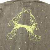 [L] UNDERCOVER 02SS THE ILLUSION HAZE-ERA DIAMOND DOT BEAR EMBROIDERY DENIM JACKET BLACK