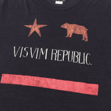 [4] VISVIM JUMBO TEE S/S REPUBLIC CALIFORNIA GRAPHIC TEE NAVY