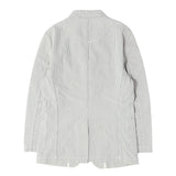 [S] VISVIM 00s SEERSUCKER STRIPE BLAZER / TAILORED JACKET (ACADEMIA BLAZER GIZA SEERSUCKER) OFF-WHITE X BLUE