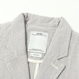 [S] VISVIM 00s SEERSUCKER STRIPE BLAZER / TAILORED JACKET (ACADEMIA BLAZER GIZA SEERSUCKER) OFF-WHITE X BLUE