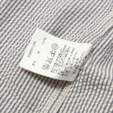 [S] VISVIM 00s SEERSUCKER STRIPE BLAZER / TAILORED JACKET (ACADEMIA BLAZER GIZA SEERSUCKER) OFF-WHITE X BLUE
