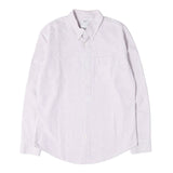[S] VISVIM BECHER STRIPE B.D. SHIRT PURPLE WHITE