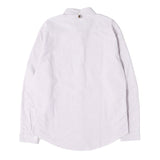 [S] VISVIM BECHER STRIPE B.D. SHIRT PURPLE WHITE