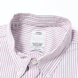 [S] VISVIM BECHER STRIPE B.D. SHIRT PURPLE WHITE