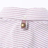 [S] VISVIM BECHER STRIPE B.D. SHIRT PURPLE WHITE