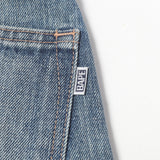 [S] A BATHING APE BAPE 22AW LOGO EMBROIDERY VINTAGE PROCESSED DENIM PANTS INDIGO