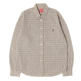 [M] BAPE MONKEY FACE TARTAN CHECK SHIRT