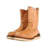 VISVIM WABANAKI BOOTS LEATHER PECOS BOOTS LIGHT BROWN