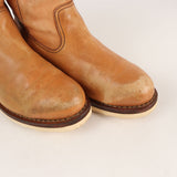 VISVIM WABANAKI BOOTS LEATHER PECOS BOOTS LIGHT BROWN