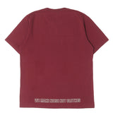 [XL] UNDERCOVER U-LOGO CREWNECK T-SHIRT BURGUNDY
