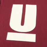 [XL] UNDERCOVER U-LOGO CREWNECK T-SHIRT BURGUNDY