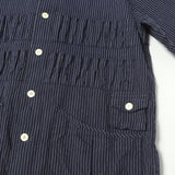 [M] VISVIM 21SS KETCHUM SHIRT S/S SANTOME STRIPE NAVY