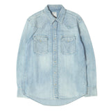 [2] VISVIM 12SS SOCIAL SCULPTURE SHIRT DAMAGED VINTAGE-PROCESSED WESTERN DENIM SHIRT INDIGO